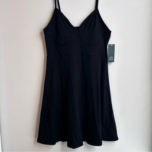 5/$25 Wild Fable Mini Dress, Sundress, Summer, Black, Medium, Ribbed